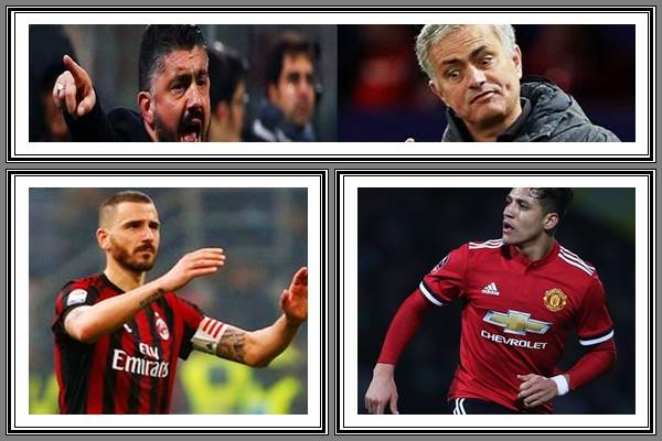 AC Milan versus Manchester United di Intercontinental Champions Cup 2018