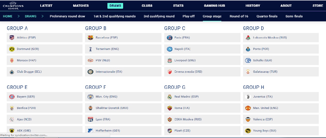 Liga Champion Eropa 2018