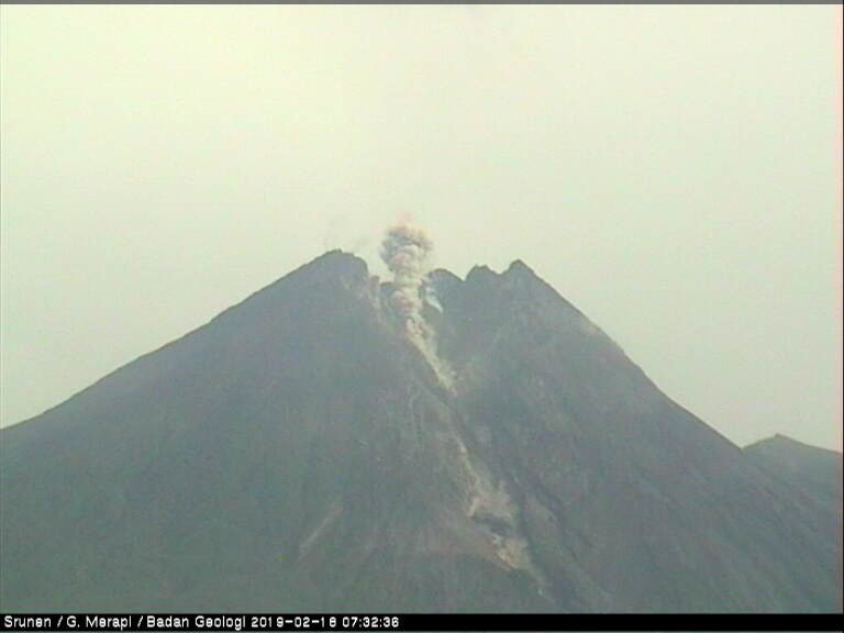 penggembungan gunung Merapi