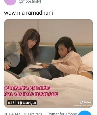 Nia Ramdhani mendidik anak