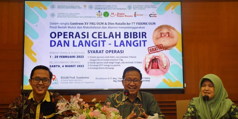 UGM Gelar Operasi Celah Bibir