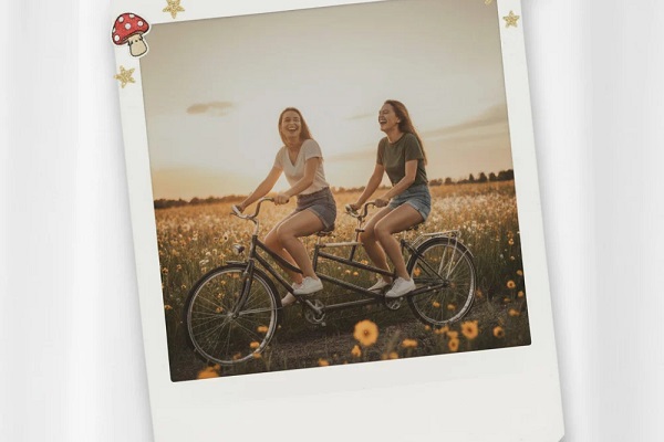 foto polaroid bersama idol