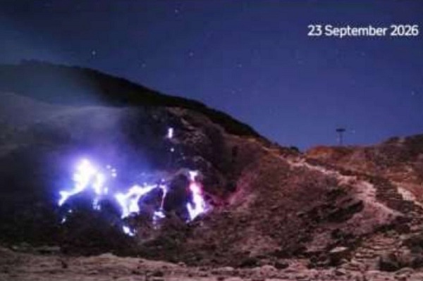 Blue Fire Gunung Papandayan